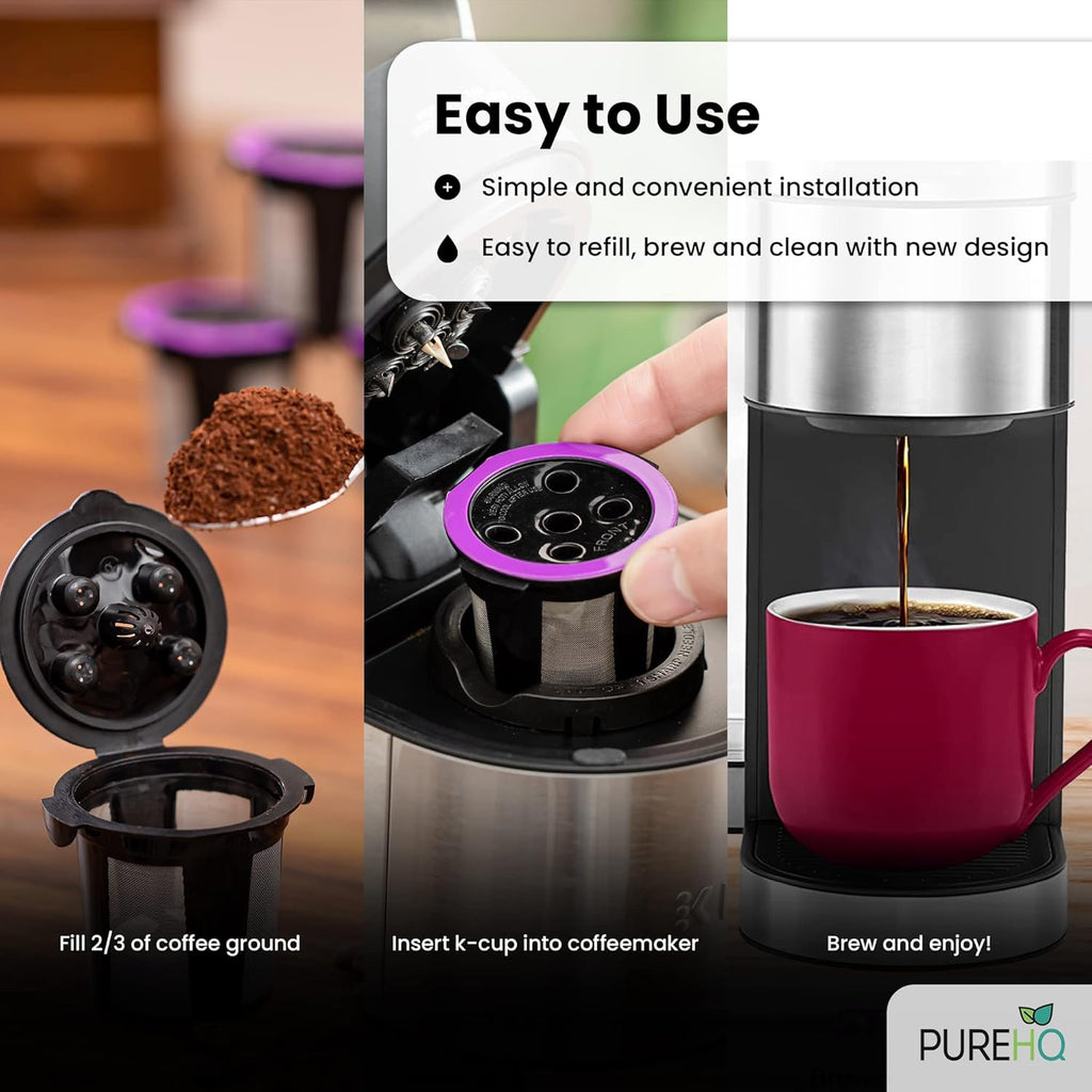 4 Reusable K Cups for Keurig Coffee Maker T60297