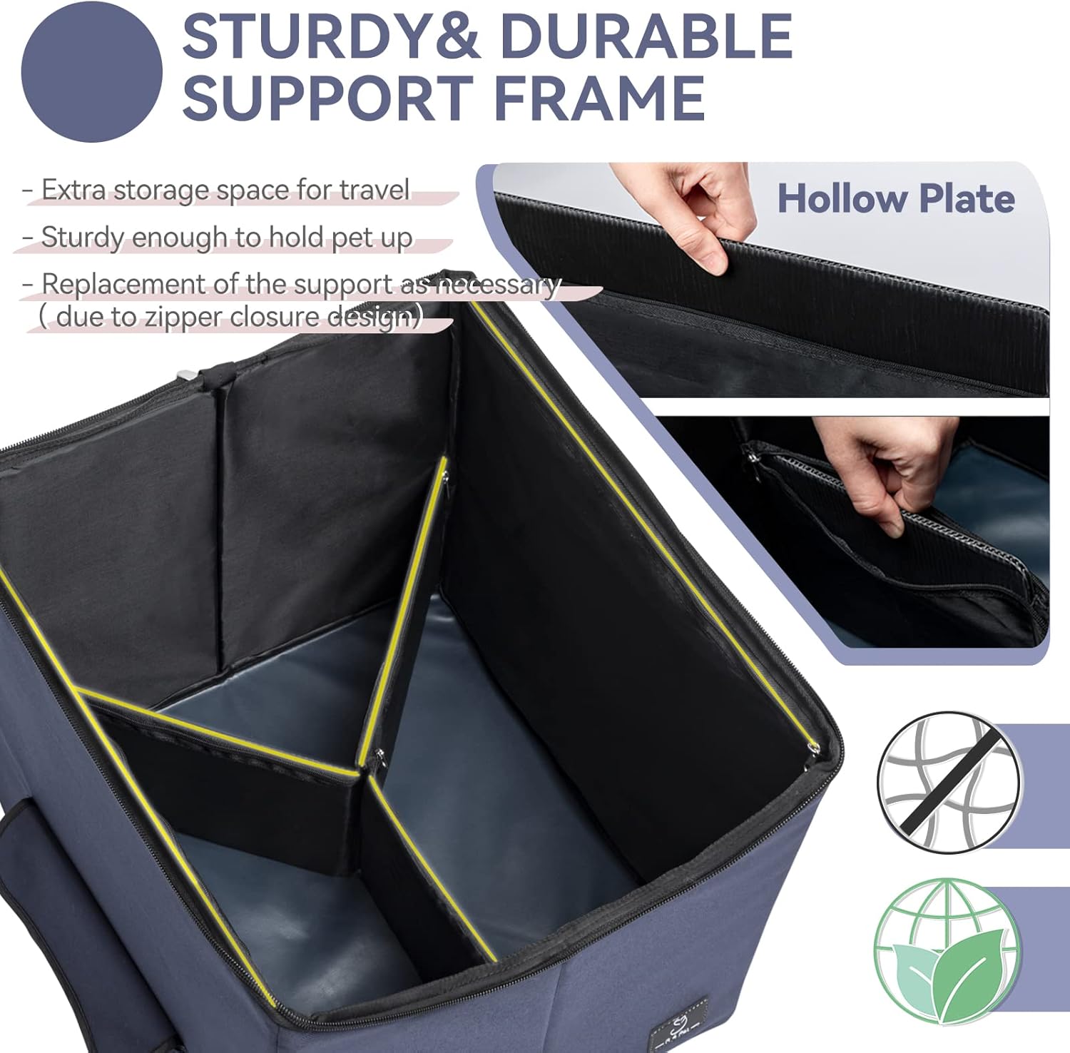 Folding Breathable Dog Booster Car Seat with Carry Bag O836