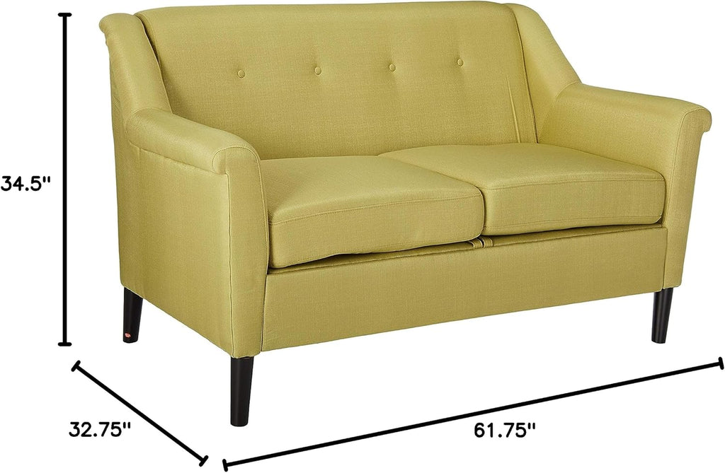 Light Green Fabric Sofa J77287