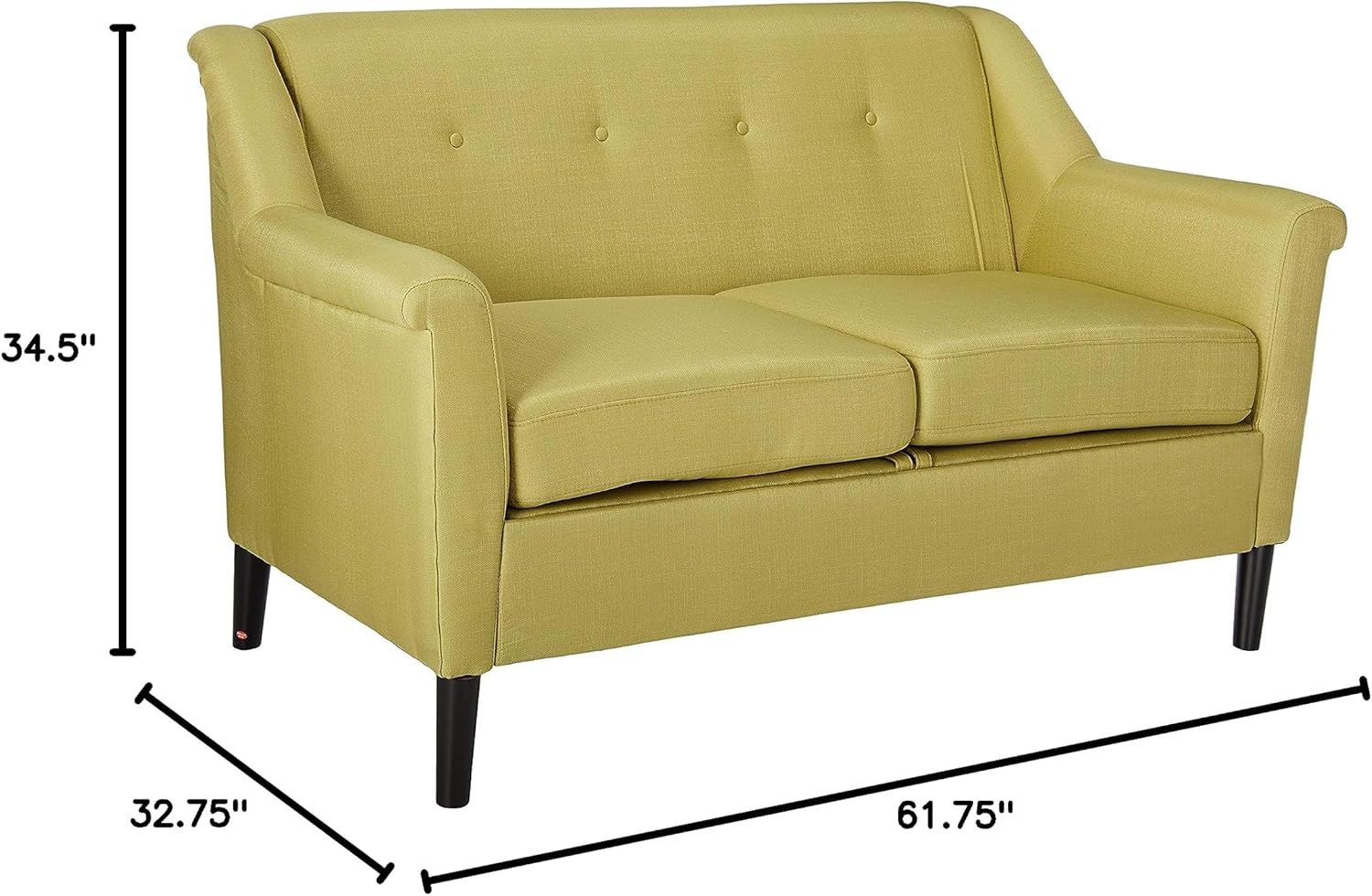 Light Green Fabric Sofa J77287