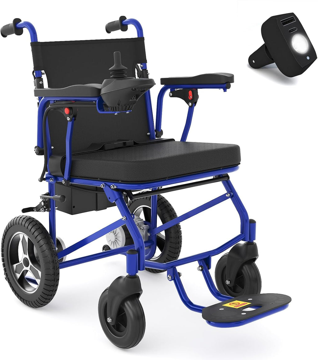 Foldable Electric Wheelchair with LED Light J454