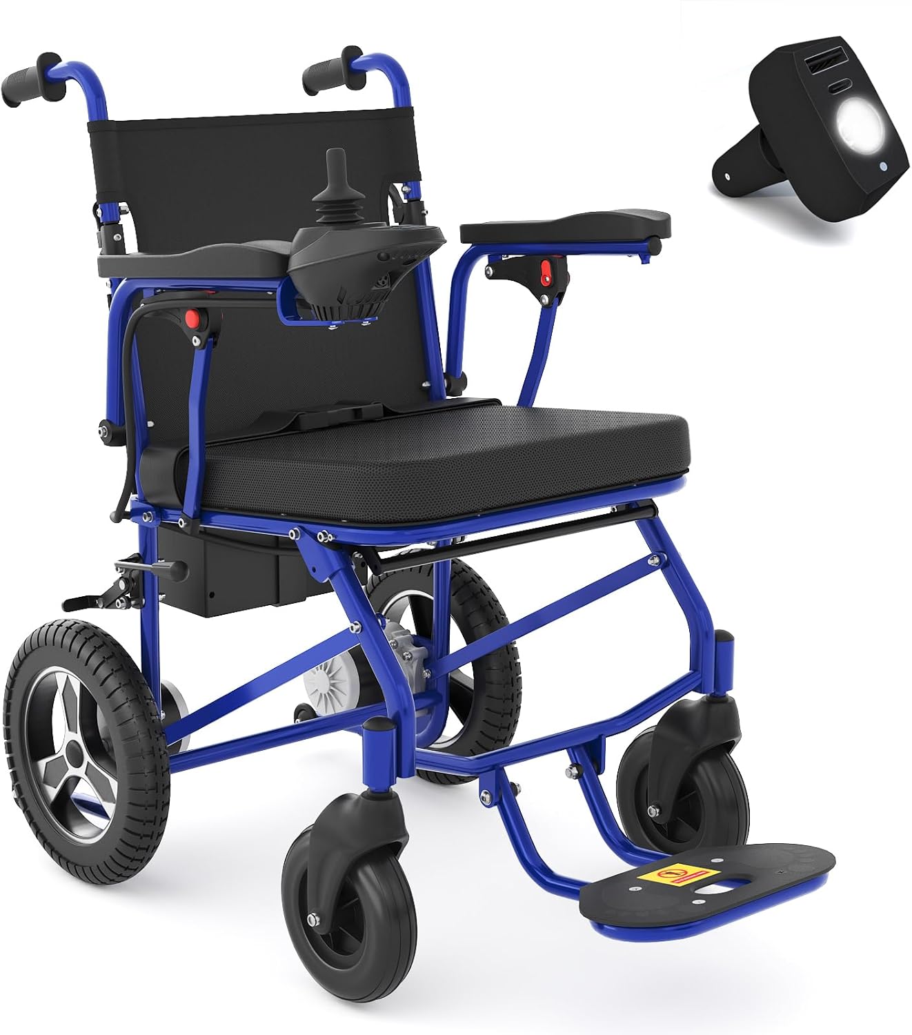 Foldable Electric Wheelchair with LED Light J454