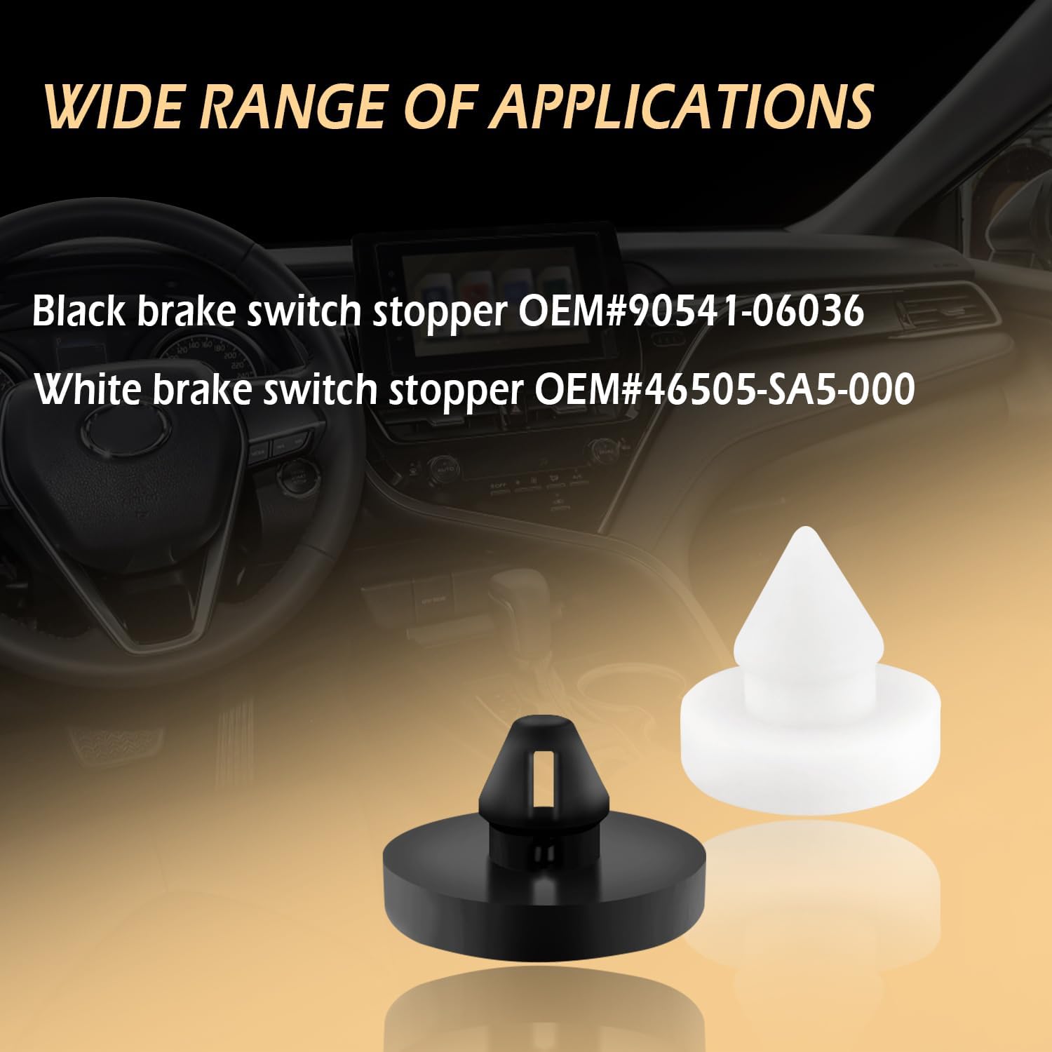 8PCS Rubber Brake Pedal Stop Pad A5701