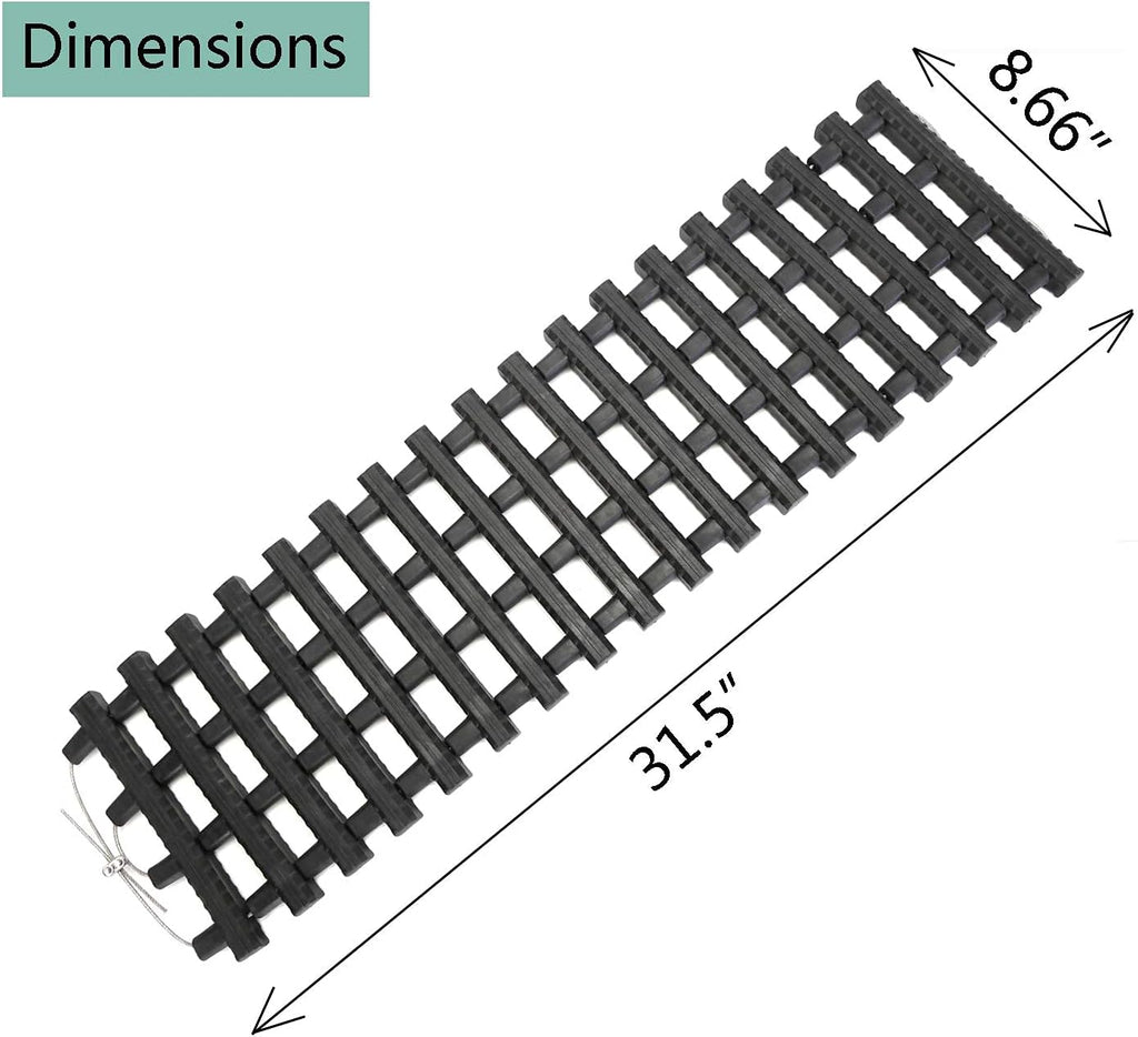 33-Inch Black Portable Tire Traction Mats K694395