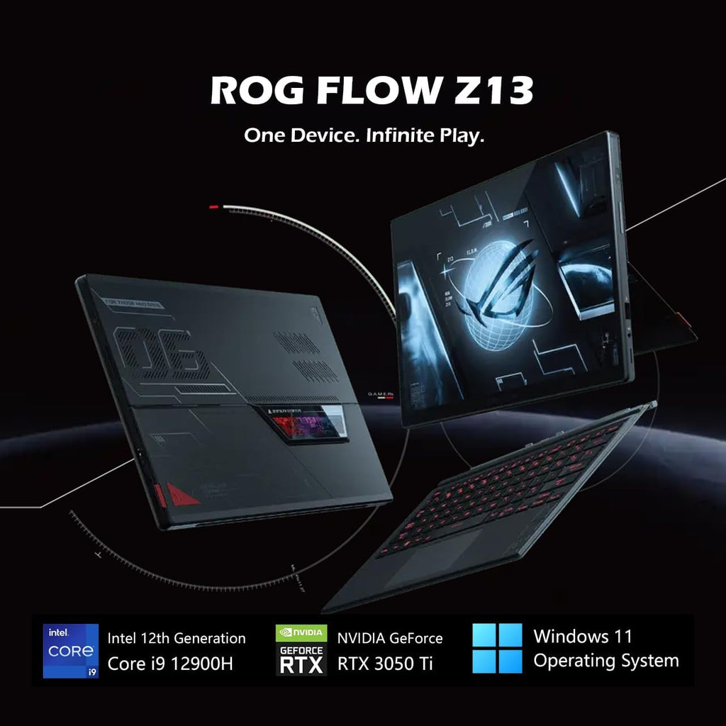 13.4" Touchscreen 2-in-1 Gaming Tablet, 16GB RAM, Intel Core i9-12900H, 1TB SSD, NVIDIA GeForce RTX 3050 Ti Graphics, Black R897734