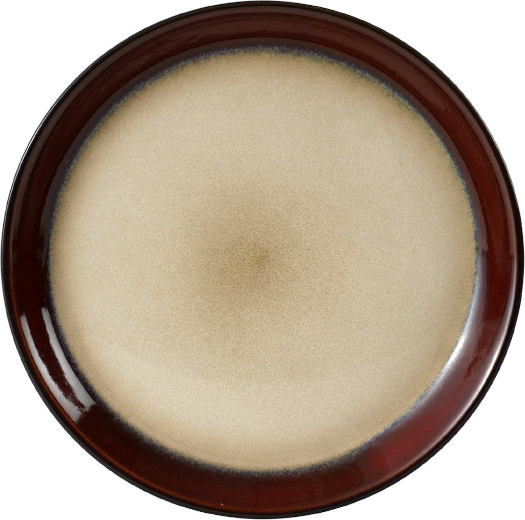 Red 16-Piece Stoneware Dinnerware Set D21282