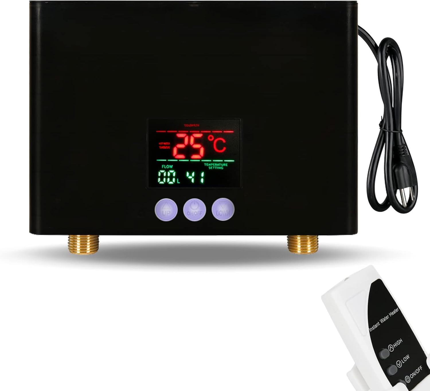Black 110V 3000W Under Sink Instant Hot Water Heater I2657