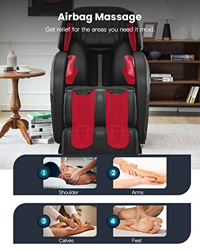 Zero Gravity Shiatsu Massage Chair Recliner with Heat T50974