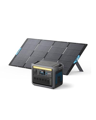 Portable Power Station with 400W Solar Panel, 1056wh LFP Battery, 6 AC Outlets I618