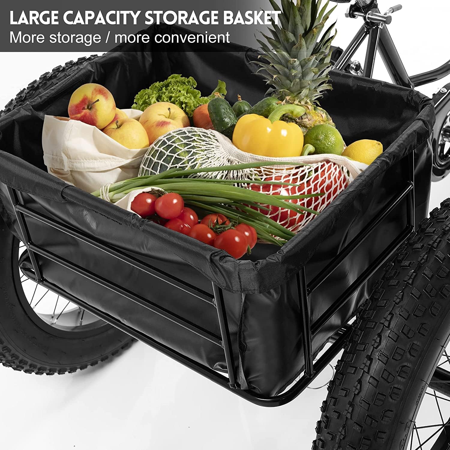 7 Speed 20" 3 Wheel Adult Tricycle with Basket Q51821