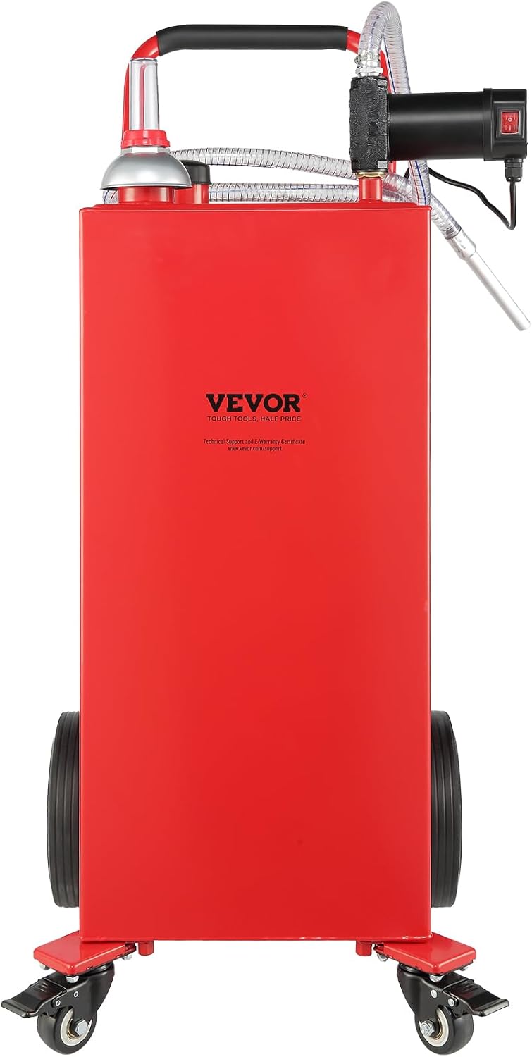 30 Gallon Fuel Caddy with Electric Pump Wheels D7318