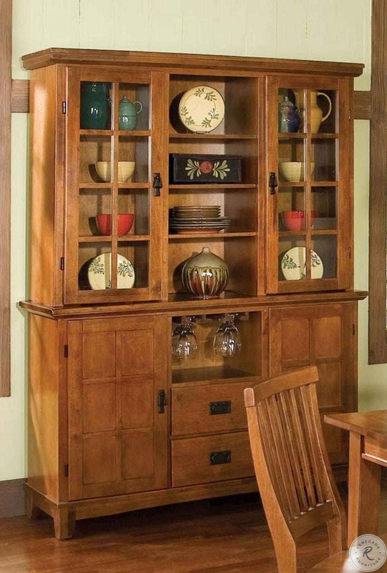 Brown Dining Buffet with Hutch K63500