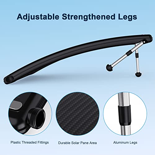 Solar Pool Heater with Two Hoses & Clamps, Two Adapters U5926