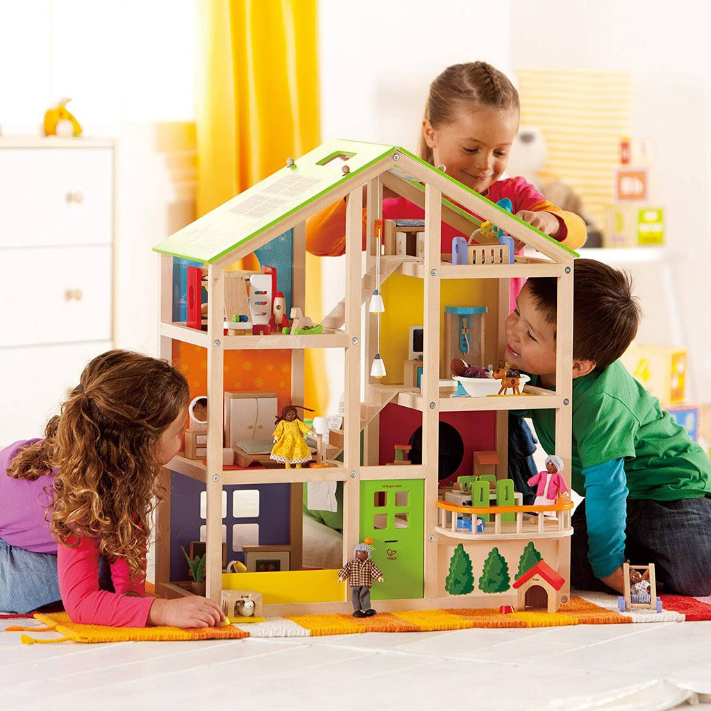 3 Story Wooden Dollhouse N288405