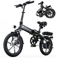 Black Folding Electric Bike with 500W Motor and Disc Brake U98174