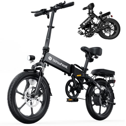 Black Folding Electric Bike with 500W Motor and Disc Brake U98174