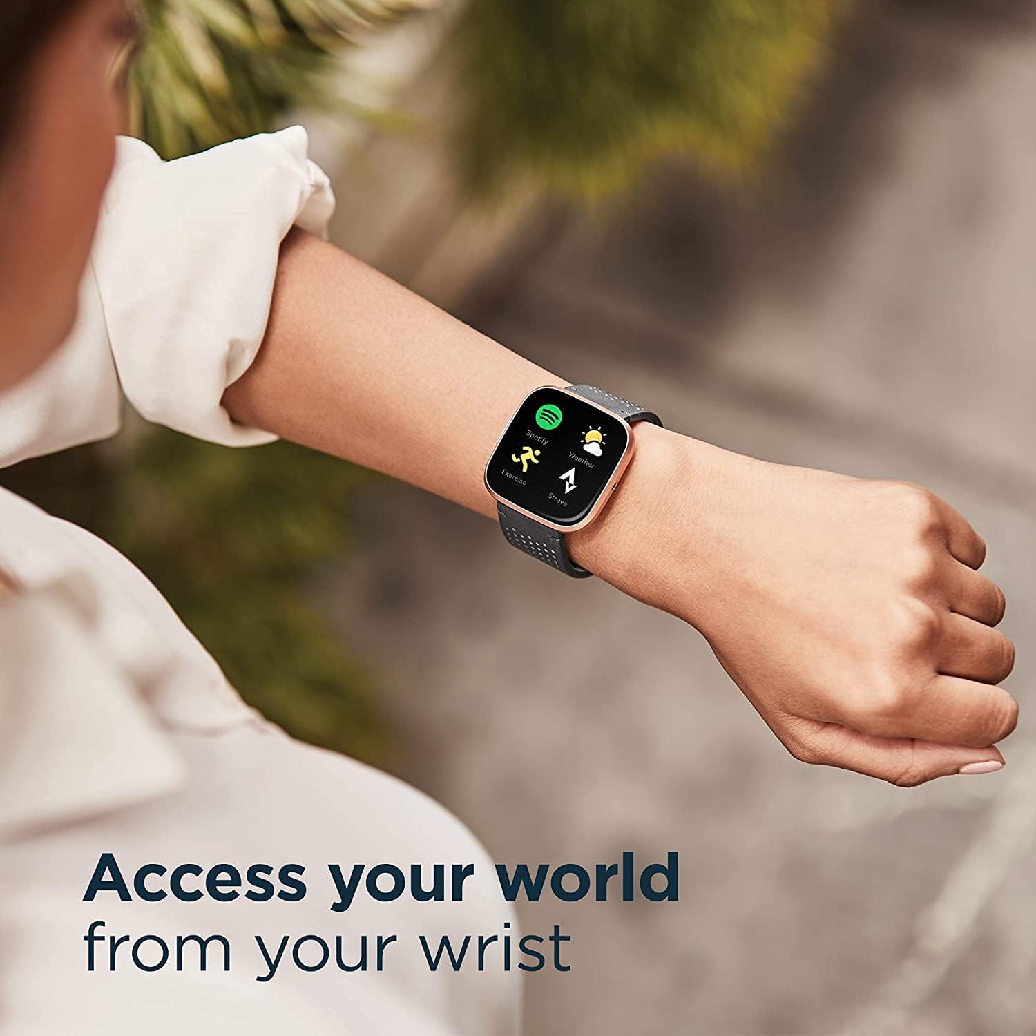 Black/Carbon Smartwatch with Heart Rate U5876