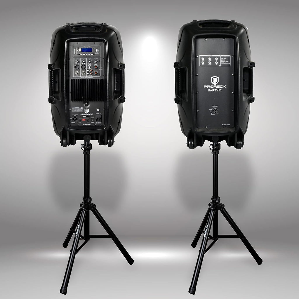 12-Inch 1000 Watts 2-Way Powered PA Speaker System with Bluetooth B722