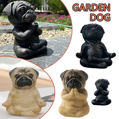 Large Meditation Sitting Dog Statue C6392