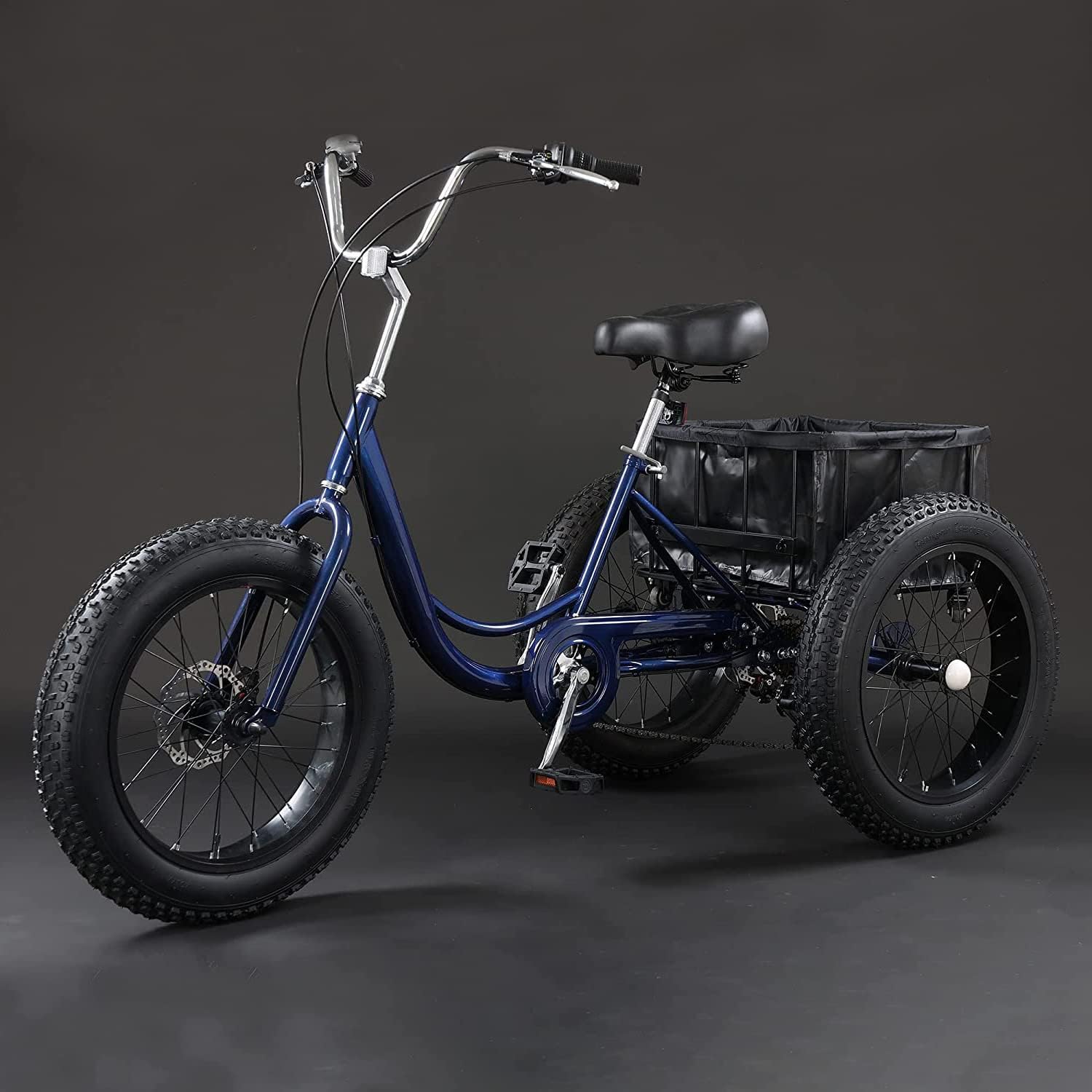 7 Speed 20" 3 Wheel Adult Tricycle with Basket Q51821