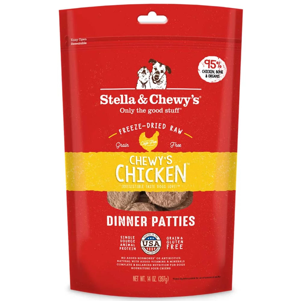 Chicken Dinner Patties Grain-Free Freeze-Dried Dry Dog Food, 15 oz R283769