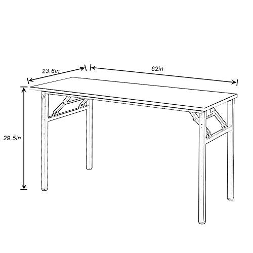 Teak Black Small Folding Desk S9758