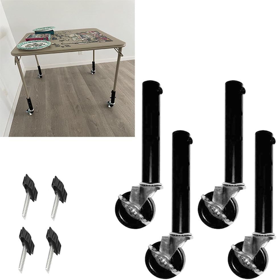 Black Metal Table Legs Set of 4 F86496