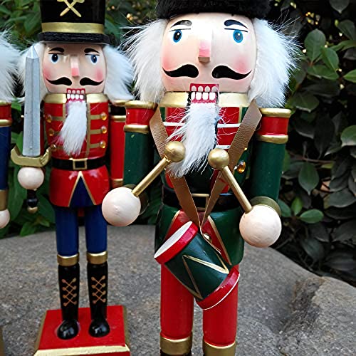 12 Inch Wooden Nutcracker Ornaments Christmas Decoration Figures S4156