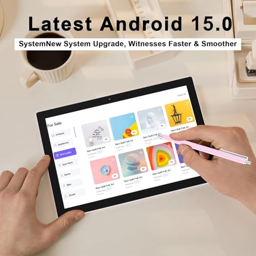 12GB RAM 64GB ROM 1TB Expand 2 in 1 Tablet with Keyboard Case Mouse Stylus I9223