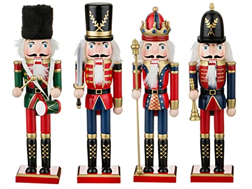 12 Inch Wooden Nutcracker Ornaments Christmas Decoration Figures S4156