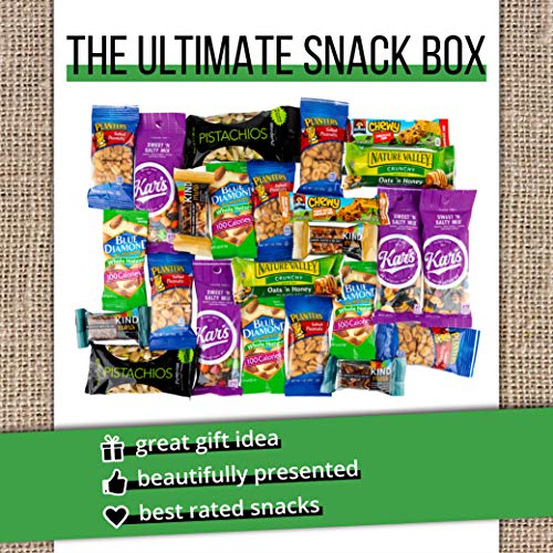 37 Count Assorted Granola Bars, Breakfast Bars, Nuts, Fruit Bars Snack Box H856