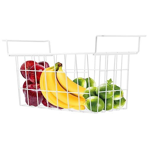 Set of 2 Metal Wire Chest Freezer Organizer Baskets with Hanging Handles R99726