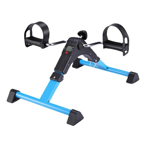 Under Desk Pedal Exerciser, Foldable Mini Exercise Bike with LCD Display X117