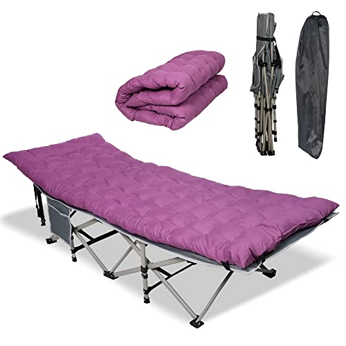 Blue Folding Camping Cot with Carry Bag X594337