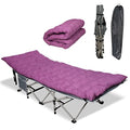 Blue Folding Camping Cot with Carry Bag X594337