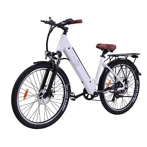 26" x 2.1 Fat Tire Electric Bicycle with 500w Motor 48V 10.4Ah Removable Lithium Battery H298041