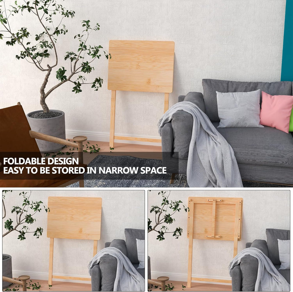 Folding TV Tray Table Set of 2, Bamboo M332471