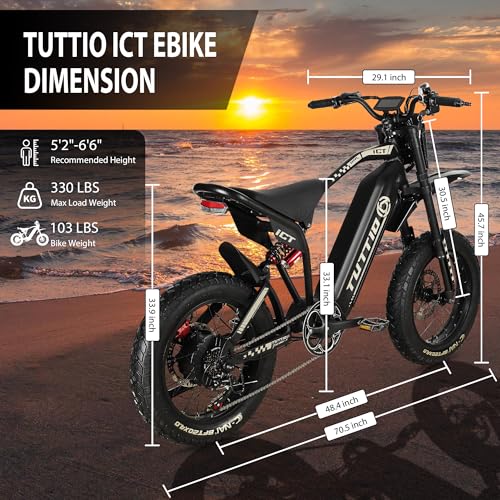 60V 20" Fat Tire Electric Motorcycle Z68820