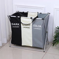 145L Large 3 Section Laundry Basket with Wheels and 3 Removable Bags B2981