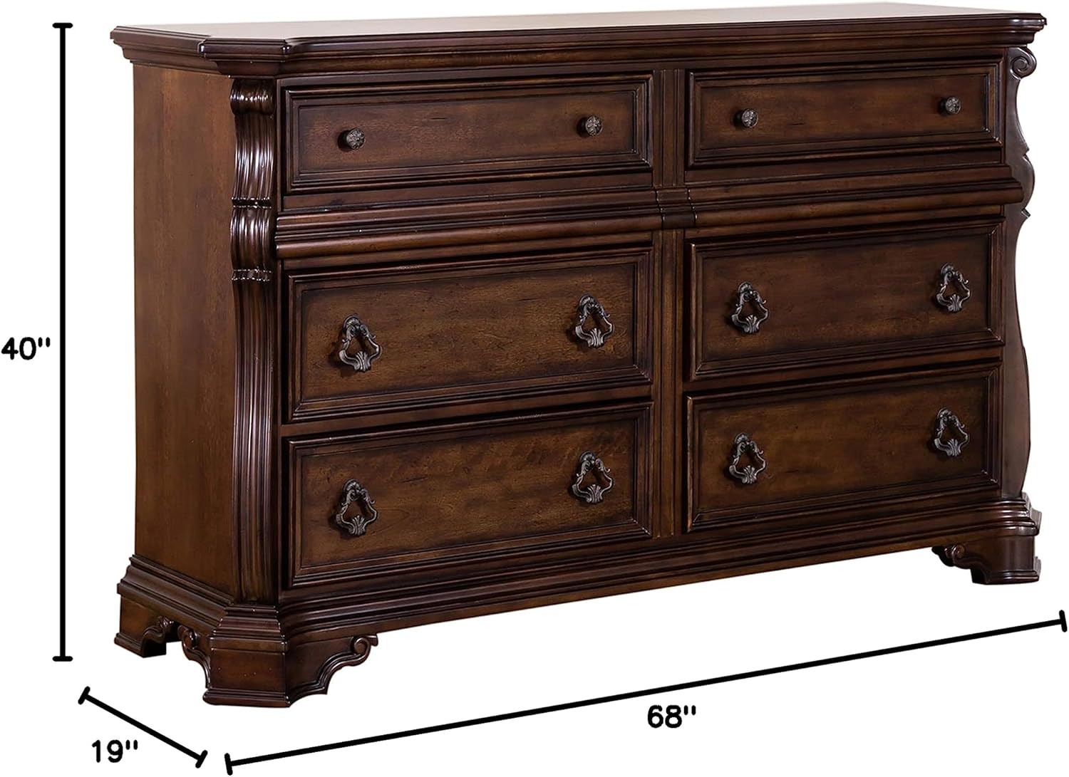 8 Drawer Double Dresser J93355
