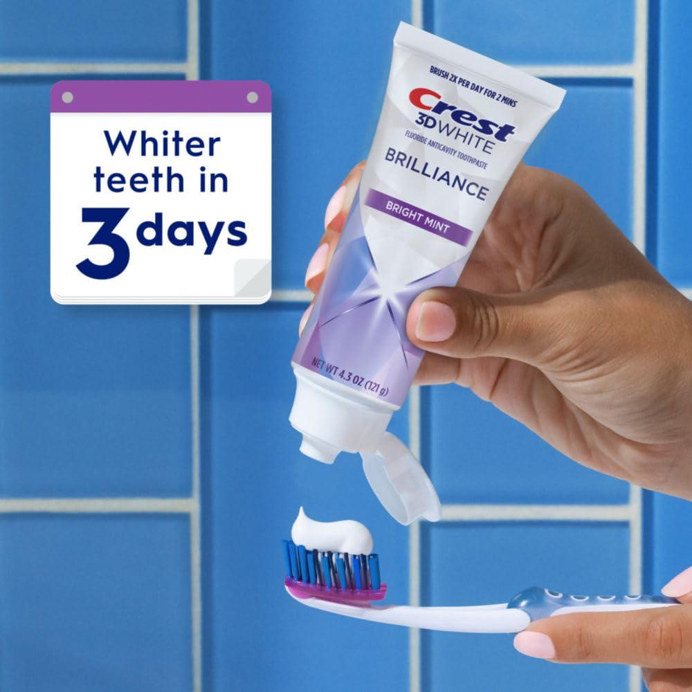 4.3 oz Pack of 3 Teeth Whitening Toothpaste Y853029