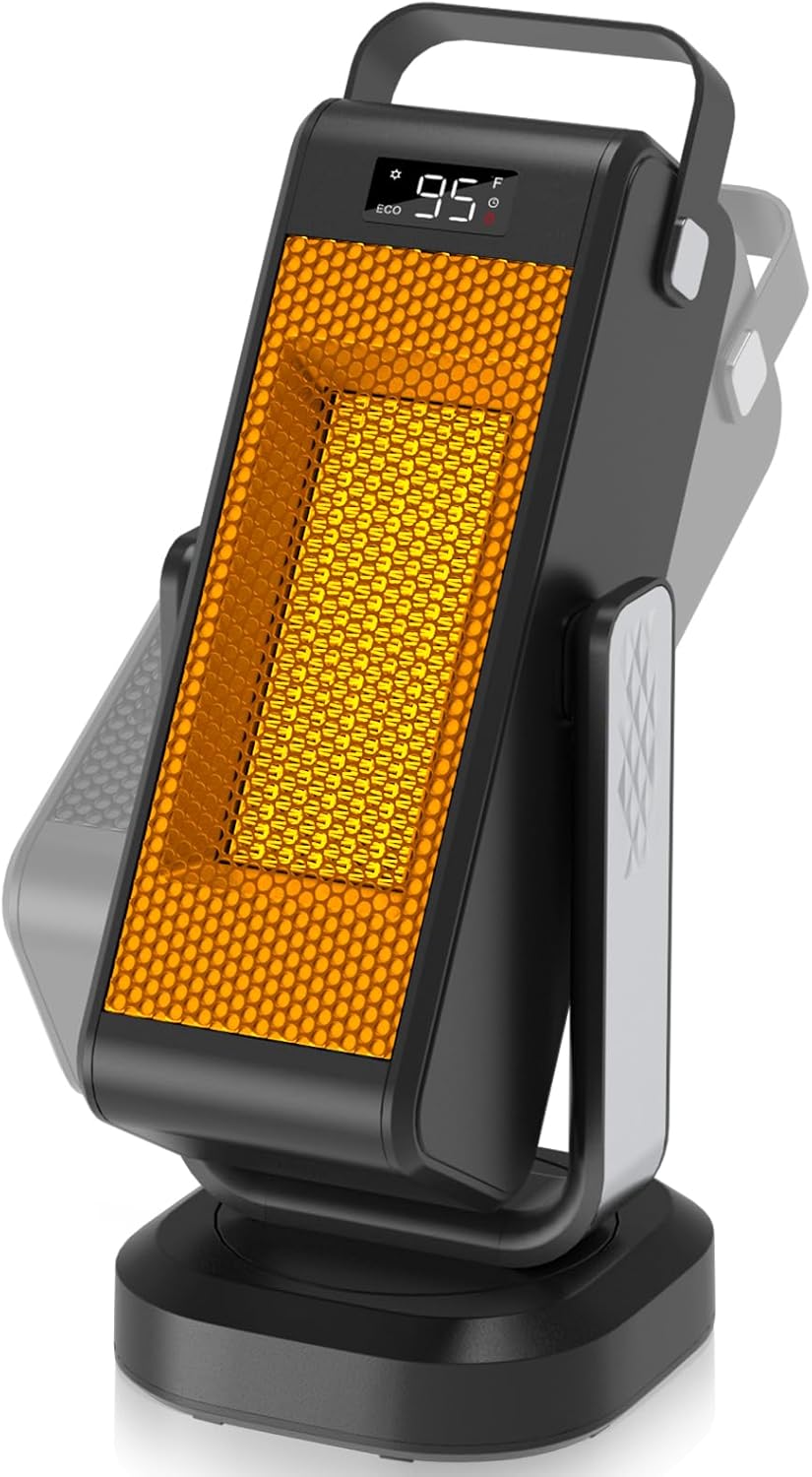 3D Oscillating Portable Electric Heater with Thermostat J881238