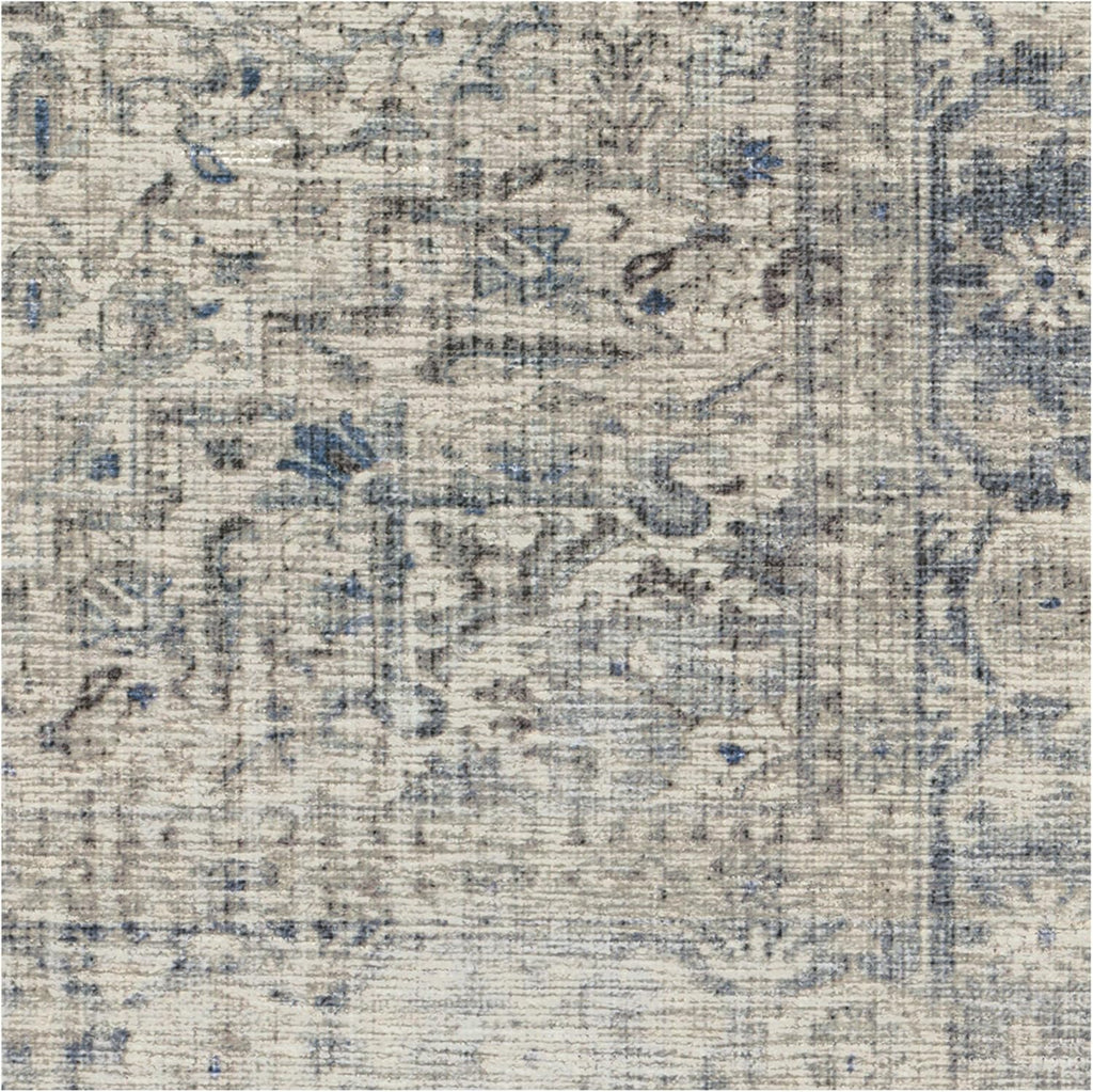 Blue Quartz 8x10 Washable Non Slip Area Rug O5364