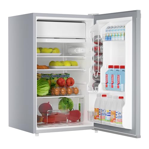 4.3 Cu.Ft Mini Fridge with Freezer, Single Door, Black H3725