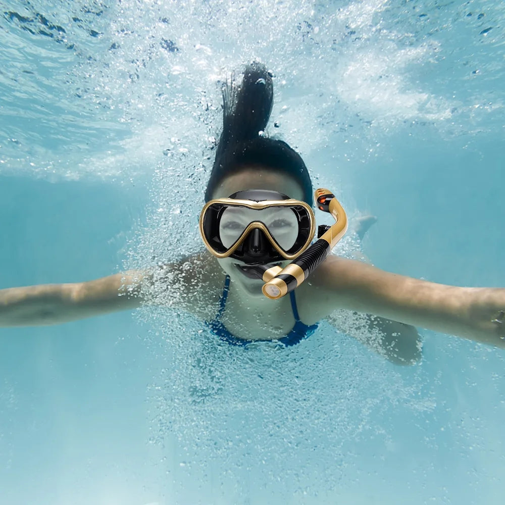 Leakproof Snorkel Set with Dry Snorkel Tube D149555