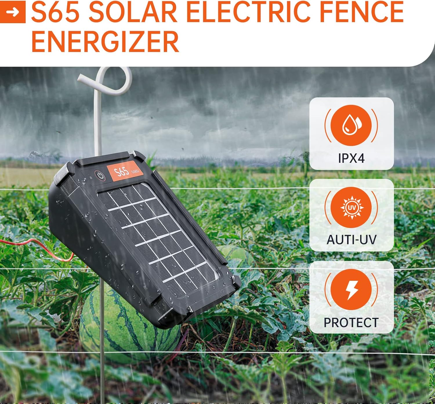Solar Electric Fence Charger U4129