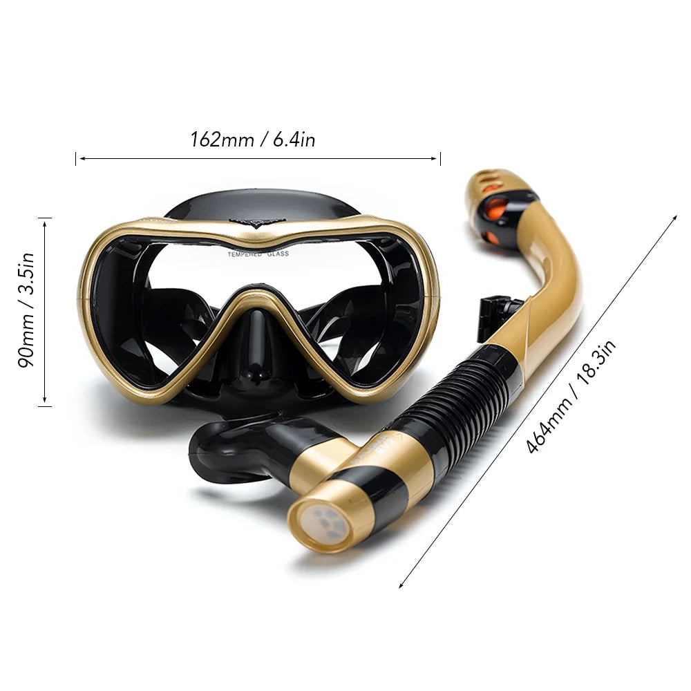 Leakproof Snorkel Set with Dry Snorkel Tube D149555
