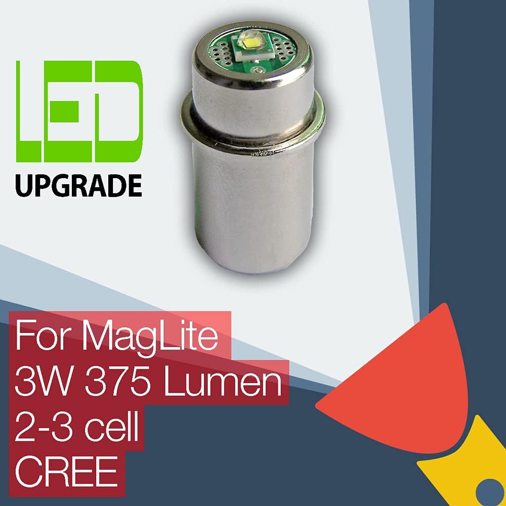 LED Conversion Bulb 375Lm for 2D/2C 3D/3C Cell Torch Flashlight Q72870