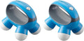 Mini Hand-Held Massager with Hand Grip, Battery Operated Vibration Massage, 4 Massage Nodes, Pack of 2 P34952