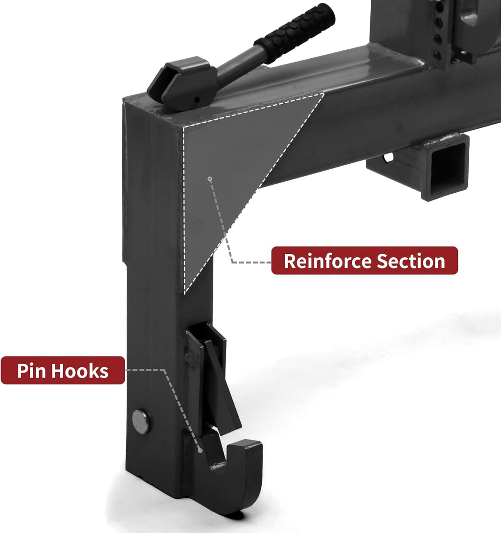 3 Point Quick Hitch with 2" Receiver Hitch Adaptation P821471